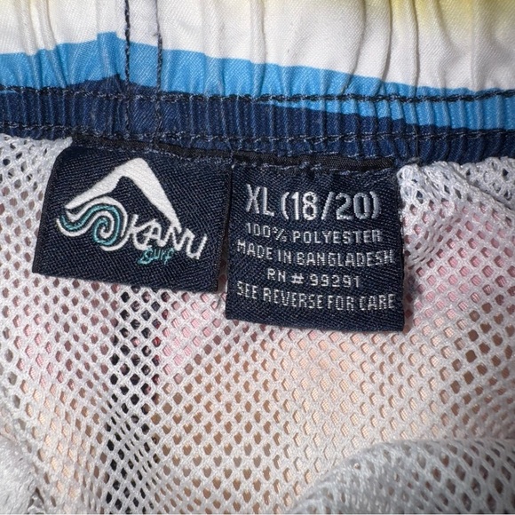 Kanu Surf Red, Orange, Blue Swim Trunks - Picture 5 of 6